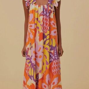 Farm Rio Psychedelic Floral Lee Maxi Dress